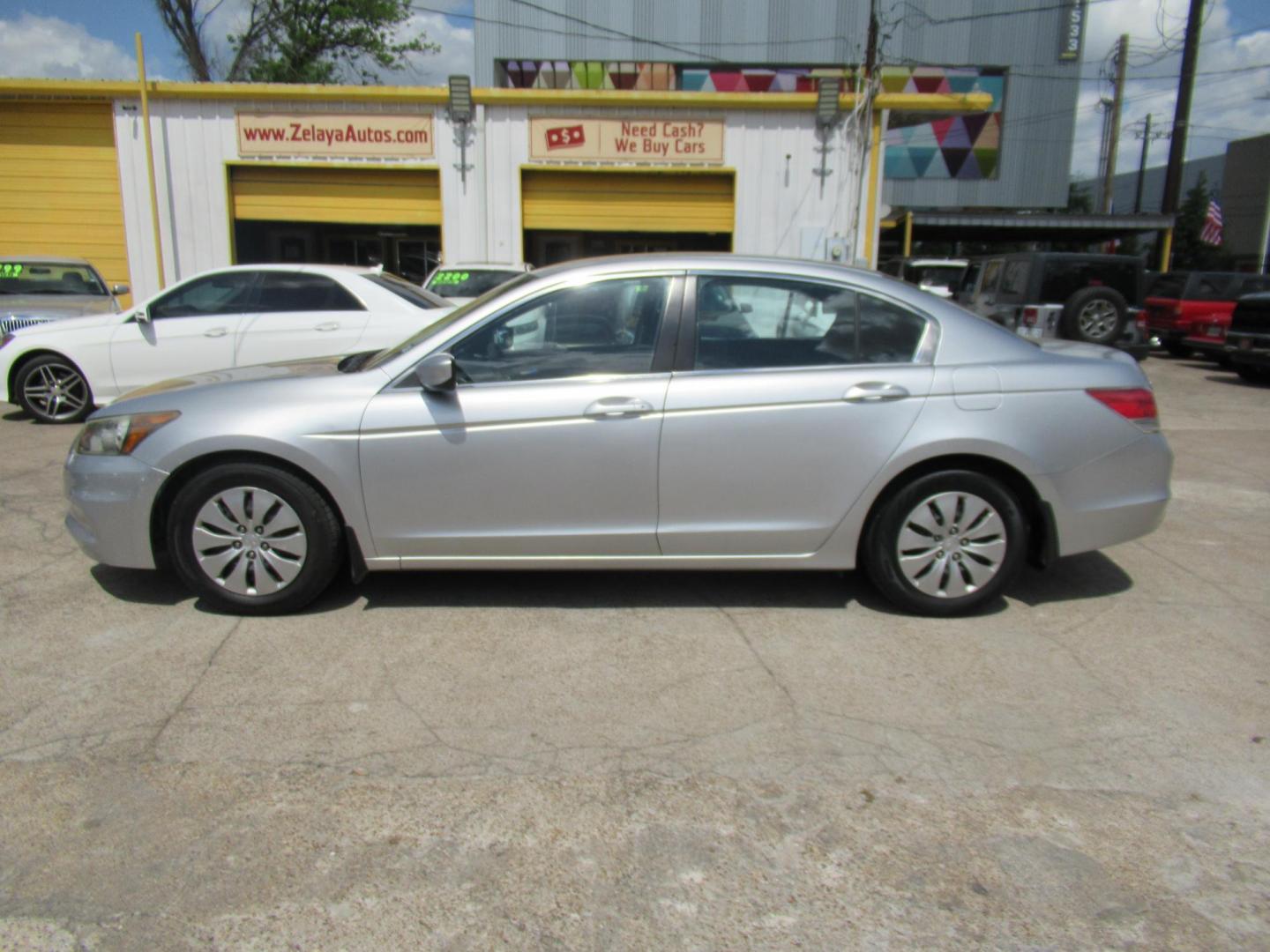 2012 Black /Black Honda Accord LX Sedan AT (1HGCP2F3XCA) with an 2.4L L4 DOHC 16V engine, Automatic transmission, located at 1511 North Shepherd Dr., Houston, TX, 77008, (281) 657-1221, 29.798361, -95.412560 - 2012 HONDA ACCORD LX VIN: 1HGCP2F3XCA209221 SEDAN 4 DR 2.4L I4 F DOHC 16V GASOLINE FRONT WHEEL DRIVE - Photo#0