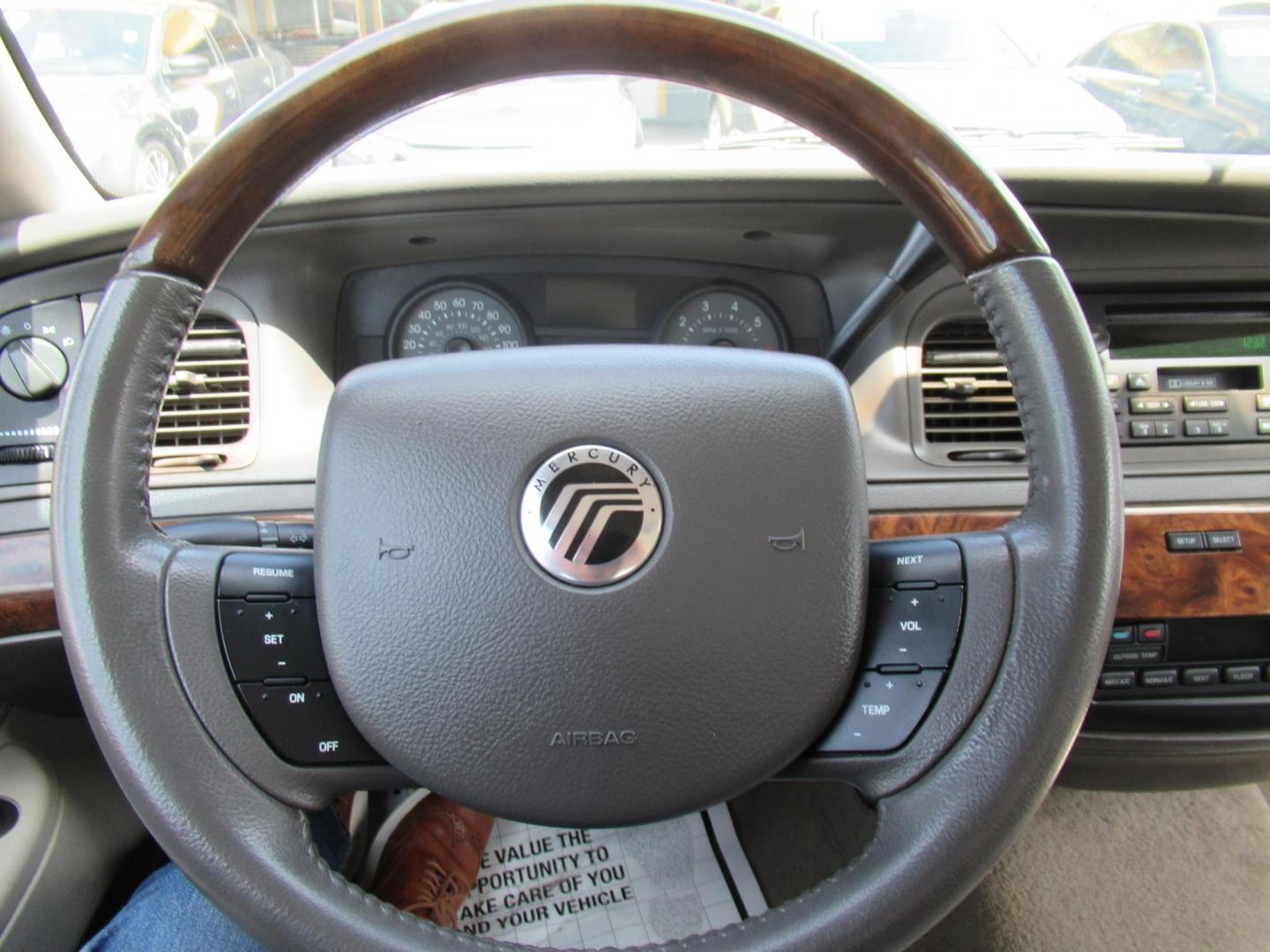 2010 Silver /Tan Mercury Grand Marquis LS (2MEBM7FV9AX) with an 4.6L V8 OHC 16V FFV engine, Automatic transmission, located at 1511 North Shepherd Dr., Houston, TX, 77008, (281) 657-1221, 29.798361, -95.412560 - 2010 MERCURY GRAND MARQUIS LS VIN: 2MEBM7FV9AX612384 2 M E B M 7 F V 9 A X 6 1 2 3 8 4 SEDAN 4 DR 4.6L V8 F SOHC 16V FLEX FUEL REAR WHEEL DRIVE - Photo#3