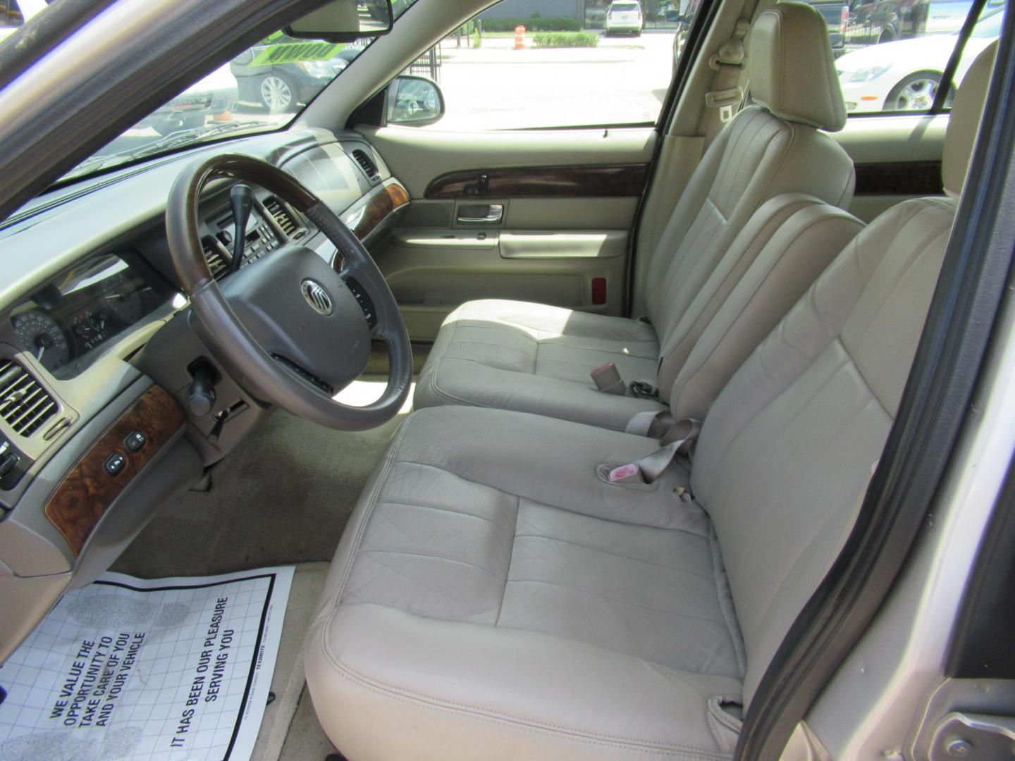 2010 Silver /Tan Mercury Grand Marquis LS (2MEBM7FV9AX) with an 4.6L V8 OHC 16V FFV engine, Automatic transmission, located at 1511 North Shepherd Dr., Houston, TX, 77008, (281) 657-1221, 29.798361, -95.412560 - 2010 MERCURY GRAND MARQUIS LS VIN: 2MEBM7FV9AX612384 2 M E B M 7 F V 9 A X 6 1 2 3 8 4 SEDAN 4 DR 4.6L V8 F SOHC 16V FLEX FUEL REAR WHEEL DRIVE - Photo#4