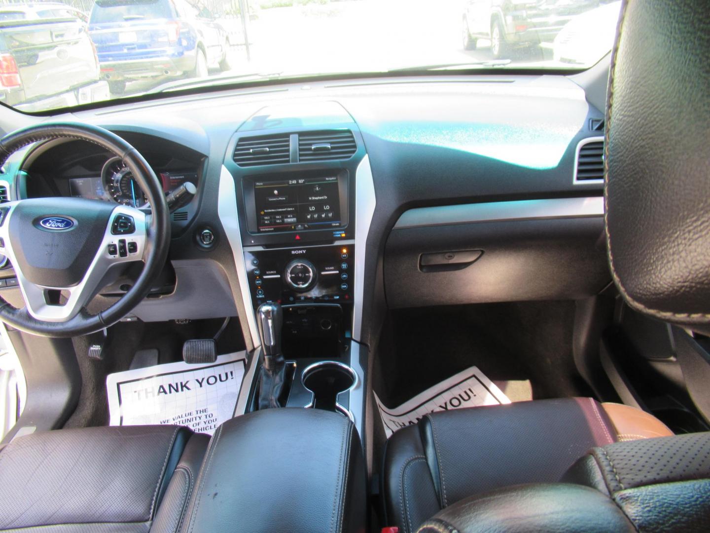 2014 White /Black Ford Explorer Sport 4WD (1FM5K8GT7EG) with an 3.5L V6 DOHC 24V engine, Automatic transmission, located at 1511 North Shepherd Dr., Houston, TX, 77008, (281) 657-1221, 29.798361, -95.412560 - 2014 FORD EXPLORER SPORT VIN: 1FM5K8GT7EGC11771 1 F M 5 K 8 G T 7 E G C 1 1 7 7 1 4 DOOR WAGON/SPORT UTILITY 3.5L V6 F DOHC 24V GASOLINE FRONT WHEEL DRIVE W/ 4X4 - Photo#18