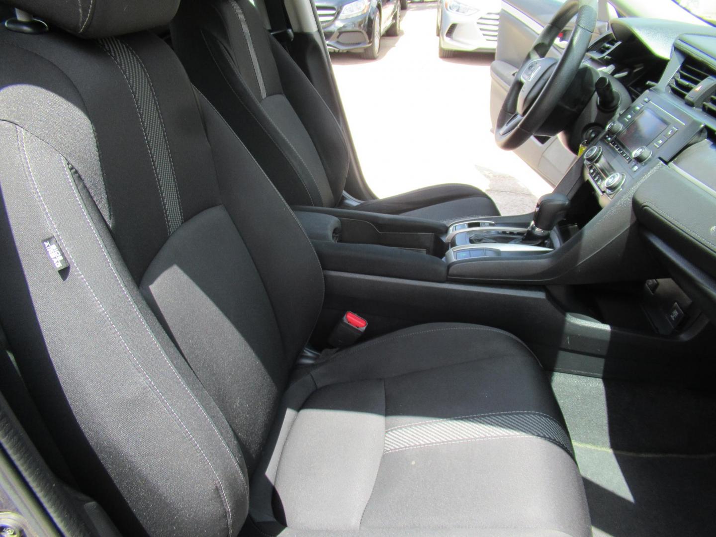 2017 Gray /Black Honda Civic LX Sedan CVT (19XFC2F51HE) with an 2.0L L4 DOHC 16V engine, CVT transmission, located at 1511 North Shepherd Dr., Houston, TX, 77008, (281) 657-1221, 29.798361, -95.412560 - 2017 HONDA CIVIC LX VIN: 19XFC2F51HE036413 1 9 X F C 2 F 5 1 H E 0 3 6 4 1 3 SEDAN 4 DR 2.0L I4 F DOHC 16V GASOLINE FRONT WHEEL DRIVE - Photo#11