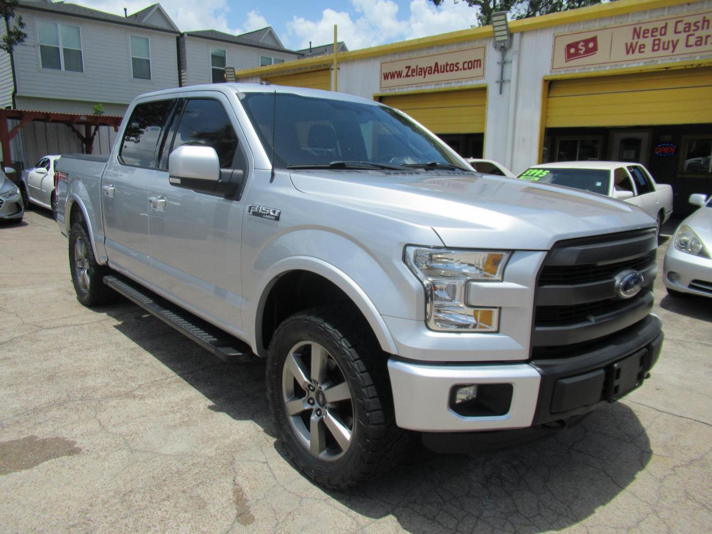 2015 Silver /Black Ford F-150 XLT SuperCrew 6.5-ft. Bed 4WD (1FTEW1EF7FF) with an 5.0L V8 engine, Automatic transmission, located at 1511 North Shepherd Dr., Houston, TX, 77008, (281) 657-1221, 29.798361, -95.412560 - 2015 FORD F-150 LARIAT VIN: 1FTEW1EF7FFA29346 1 F T E W 1 E F 7 F F A 2 9 3 4 6 CREW PICKUP 5.0L V8 F DOHC 32V GASOLINE REAR WHEEL DRIVE W/ 4X4 - Photo#36