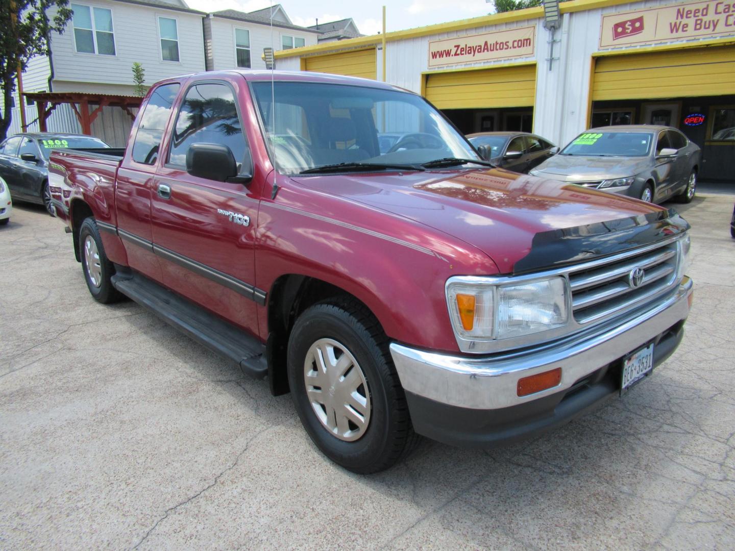 1996 Red /Tan Toyota T100 Xtracab 2WD (JT4TN12D9T0) with an 3.4L V6 DOHC 24V engine, Manual transmission, located at 1511 North Shepherd Dr., Houston, TX, 77008, (281) 657-1221, 29.798361, -95.412560 - 1996 TOYOTA T100 DX VIN: JT4TN12D9T0027125 J T 4 T N 1 2 D 9 T 0 0 2 7 1 2 5 CLUB CAB PICKUP 3.4L V6 F DOHC 24V GASOLINE REAR WHEEL DRIVE - Photo#17