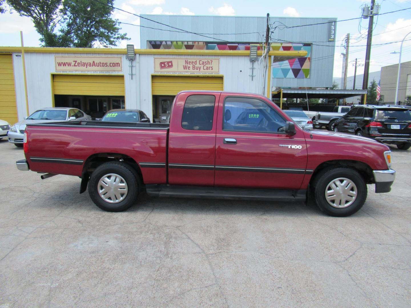 1996 Red /Tan Toyota T100 Xtracab 2WD (JT4TN12D9T0) with an 3.4L V6 DOHC 24V engine, Manual transmission, located at 1511 North Shepherd Dr., Houston, TX, 77008, (281) 657-1221, 29.798361, -95.412560 - 1996 TOYOTA T100 DX VIN: JT4TN12D9T0027125 J T 4 T N 1 2 D 9 T 0 0 2 7 1 2 5 CLUB CAB PICKUP 3.4L V6 F DOHC 24V GASOLINE REAR WHEEL DRIVE - Photo#25