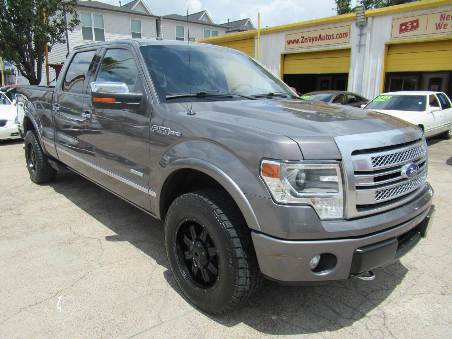 2014 Gray /Black Ford F-150 FX4 SuperCrew 5.5-ft. Bed 4WD (1FTFW1ET8EF) with an 3.5L V6 TURBO engine, Automatic transmission, located at 1511 North Shepherd Dr., Houston, TX, 77008, (281) 657-1221, 29.798361, -95.412560 - 2014 FORD F-150 PLATINUM VIN: 1FTFW1ET8EFA38064 1 F T F W 1 E T 8 E F A 3 8 0 6 4 CREW PICKUP 3.5L V6 F DOHC 24V GASOLINE REAR WHEEL DRIVE W/ 4X4 - Photo#31