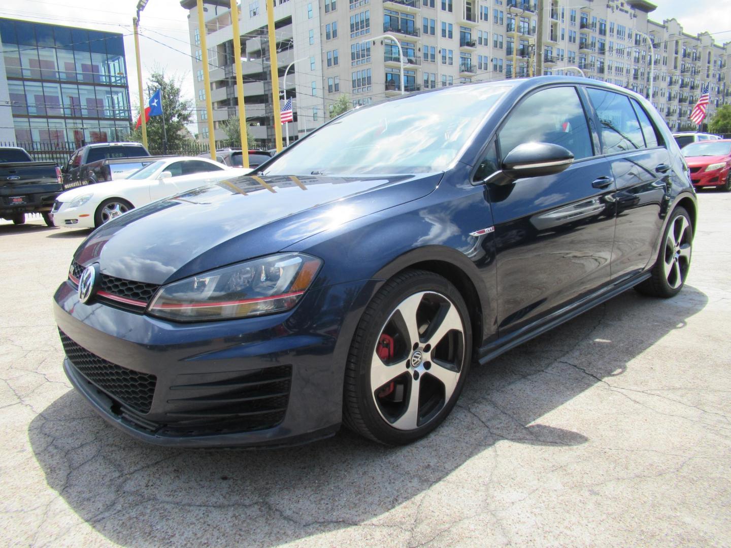2017 BLUE /BLACK Volkswagen Golf GTI S 6M 4-Door (3VW547AU0HM) with an 2.0L L4 DOHC 16V TURBO engine, 6M transmission, located at 1511 North Shepherd Dr., Houston, TX, 77008, (281) 657-1221, 29.798361, -95.412560 - 2017 VOLKSWAGEN GOLF GTI SPORT VIN: 3VW547AU0HM041240 3 V W 5 4 7 A U 0 H M 0 4 1 2 4 0 HATCHBACK 4 DR 2L I4 F DOHC 16V GASOLINE FRONT WHEEL DRIVE - Photo#14