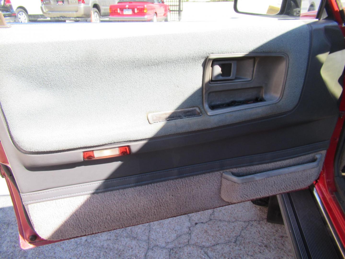 1987 Red /GRAY Toyota 4Runner SR5 4WD (JT3RN67W9H0) with an 2.4L L4 SOHC 8V engine, Automatic transmission, located at 1511 North Shepherd Dr., Houston, TX, 77008, (281) 657-1221, 29.798361, -95.412560 - 1987 TOYOTA 4RUNNER SR5 TURBO VIN: JT3RN67W9H0179337 J T 3 R N 6 7 W 9 H 0 1 7 9 3 3 7 UTILITY (BLAZER, JIMMY, SCOUT, ETC.) 2.4L I4 F GASOLINE WOW WHAT A GEM! ONE OWNER CLASSIC FRESH PAINT AUTOMATIC TURBO! ORIGINAL MILES FACTORY CHROME BUMPERS INTACT ALTIMETER ORIGINAL RADIO ELECTRONIC D - Photo#17