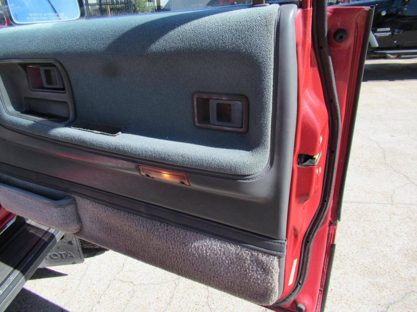 1987 Red /GRAY Toyota 4Runner SR5 4WD (JT3RN67W9H0) with an 2.4L L4 SOHC 8V engine, Automatic transmission, located at 1511 North Shepherd Dr., Houston, TX, 77008, (281) 657-1221, 29.798361, -95.412560 - 1987 TOYOTA 4RUNNER SR5 TURBO VIN: JT3RN67W9H0179337 J T 3 R N 6 7 W 9 H 0 1 7 9 3 3 7 UTILITY (BLAZER, JIMMY, SCOUT, ETC.) 2.4L I4 F GASOLINE WOW WHAT A GEM! ONE OWNER CLASSIC FRESH PAINT AUTOMATIC TURBO! ORIGINAL MILES FACTORY CHROME BUMPERS INTACT ALTIMETER ORIGINAL RADIO ELECTRONIC D - Photo#26