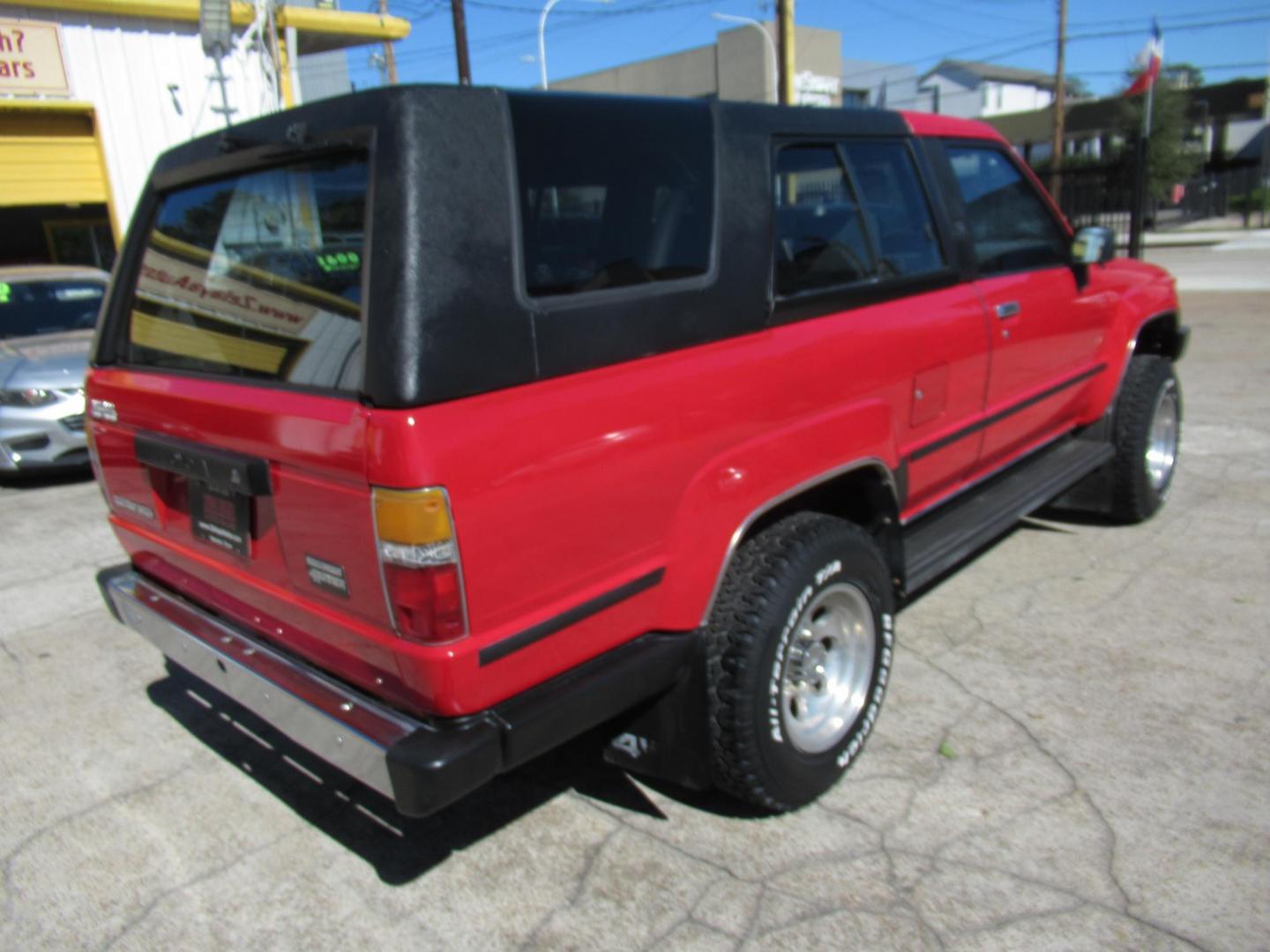 1987 Red /GRAY Toyota 4Runner SR5 4WD (JT3RN67W9H0) with an 2.4L L4 SOHC 8V engine, Automatic transmission, located at 1511 North Shepherd Dr., Houston, TX, 77008, (281) 657-1221, 29.798361, -95.412560 - 1987 TOYOTA 4RUNNER SR5 TURBO VIN: JT3RN67W9H0179337 J T 3 R N 6 7 W 9 H 0 1 7 9 3 3 7 UTILITY (BLAZER, JIMMY, SCOUT, ETC.) 2.4L I4 F GASOLINE WOW WHAT A GEM! ONE OWNER CLASSIC FRESH PAINT AUTOMATIC TURBO! ORIGINAL MILES FACTORY CHROME BUMPERS INTACT ALTIMETER ORIGINAL RADIO ELECTRONIC D - Photo#31