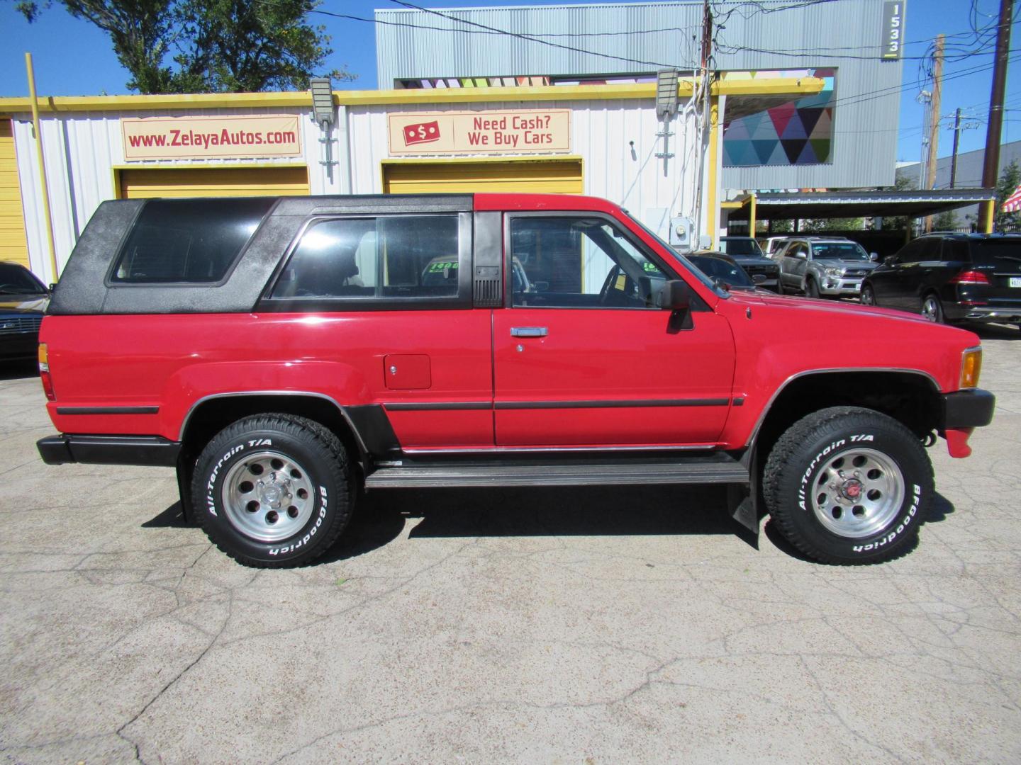 1987 Red /GRAY Toyota 4Runner SR5 4WD (JT3RN67W9H0) with an 2.4L L4 SOHC 8V engine, Automatic transmission, located at 1511 North Shepherd Dr., Houston, TX, 77008, (281) 657-1221, 29.798361, -95.412560 - 1987 TOYOTA 4RUNNER SR5 TURBO VIN: JT3RN67W9H0179337 J T 3 R N 6 7 W 9 H 0 1 7 9 3 3 7 UTILITY (BLAZER, JIMMY, SCOUT, ETC.) 2.4L I4 F GASOLINE WOW WHAT A GEM! ONE OWNER CLASSIC FRESH PAINT AUTOMATIC TURBO! ORIGINAL MILES FACTORY CHROME BUMPERS INTACT ALTIMETER ORIGINAL RADIO ELECTRONIC D - Photo#32