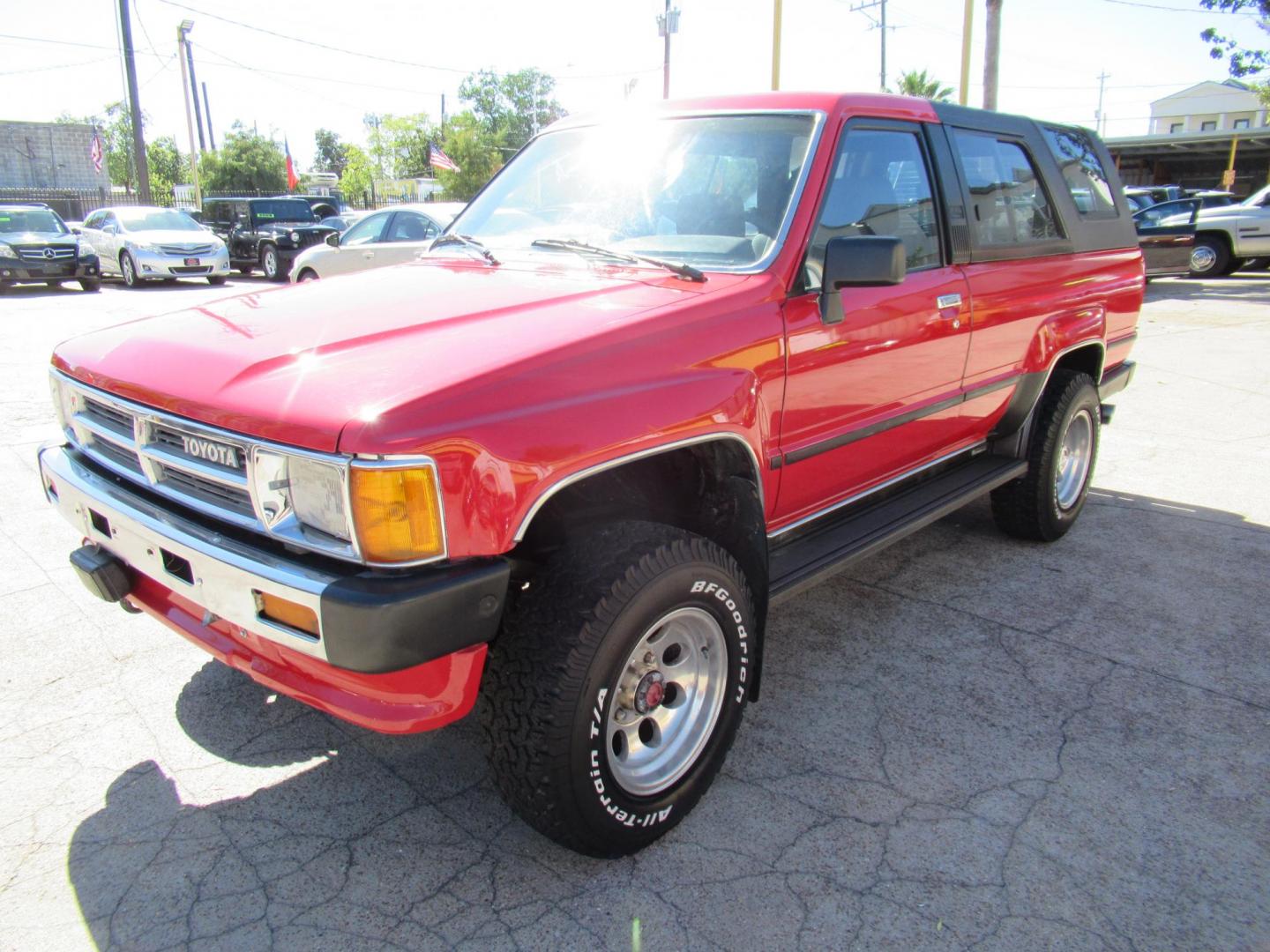 1987 Red /GRAY Toyota 4Runner SR5 4WD (JT3RN67W9H0) with an 2.4L L4 SOHC 8V engine, Automatic transmission, located at 1511 North Shepherd Dr., Houston, TX, 77008, (281) 657-1221, 29.798361, -95.412560 - 1987 TOYOTA 4RUNNER SR5 TURBO VIN: JT3RN67W9H0179337 J T 3 R N 6 7 W 9 H 0 1 7 9 3 3 7 UTILITY (BLAZER, JIMMY, SCOUT, ETC.) 2.4L I4 F GASOLINE WOW WHAT A GEM! ONE OWNER CLASSIC FRESH PAINT AUTOMATIC TURBO! ORIGINAL MILES FACTORY CHROME BUMPERS INTACT ALTIMETER ORIGINAL RADIO ELECTRONIC D - Photo#37