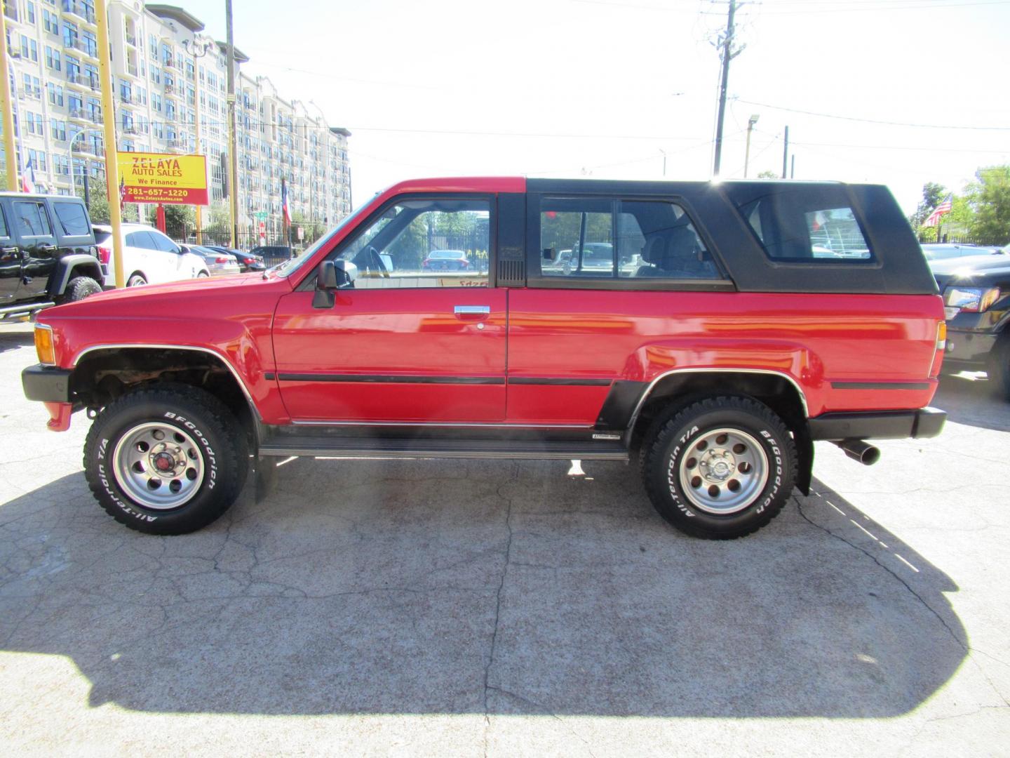 1987 Red /GRAY Toyota 4Runner SR5 4WD (JT3RN67W9H0) with an 2.4L L4 SOHC 8V engine, Automatic transmission, located at 1511 North Shepherd Dr., Houston, TX, 77008, (281) 657-1221, 29.798361, -95.412560 - 1987 TOYOTA 4RUNNER SR5 TURBO VIN: JT3RN67W9H0179337 J T 3 R N 6 7 W 9 H 0 1 7 9 3 3 7 UTILITY (BLAZER, JIMMY, SCOUT, ETC.) 2.4L I4 F GASOLINE WOW WHAT A GEM! ONE OWNER CLASSIC FRESH PAINT AUTOMATIC TURBO! ORIGINAL MILES FACTORY CHROME BUMPERS INTACT ALTIMETER ORIGINAL RADIO ELECTRONIC D - Photo#38