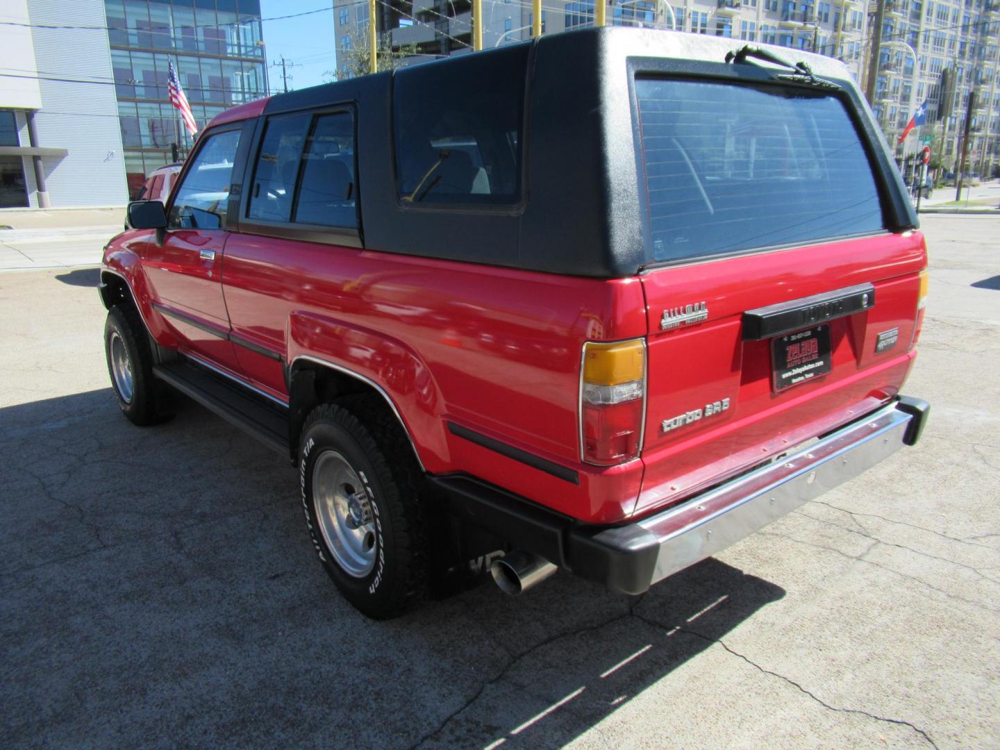 1987 Red /GRAY Toyota 4Runner SR5 4WD (JT3RN67W9H0) with an 2.4L L4 SOHC 8V engine, Automatic transmission, located at 1511 North Shepherd Dr., Houston, TX, 77008, (281) 657-1221, 29.798361, -95.412560 - 1987 TOYOTA 4RUNNER SR5 TURBO VIN: JT3RN67W9H0179337 J T 3 R N 6 7 W 9 H 0 1 7 9 3 3 7 UTILITY (BLAZER, JIMMY, SCOUT, ETC.) 2.4L I4 F GASOLINE WOW WHAT A GEM! ONE OWNER CLASSIC FRESH PAINT AUTOMATIC TURBO! ORIGINAL MILES FACTORY CHROME BUMPERS INTACT ALTIMETER ORIGINAL RADIO ELECTRONIC D - Photo#39