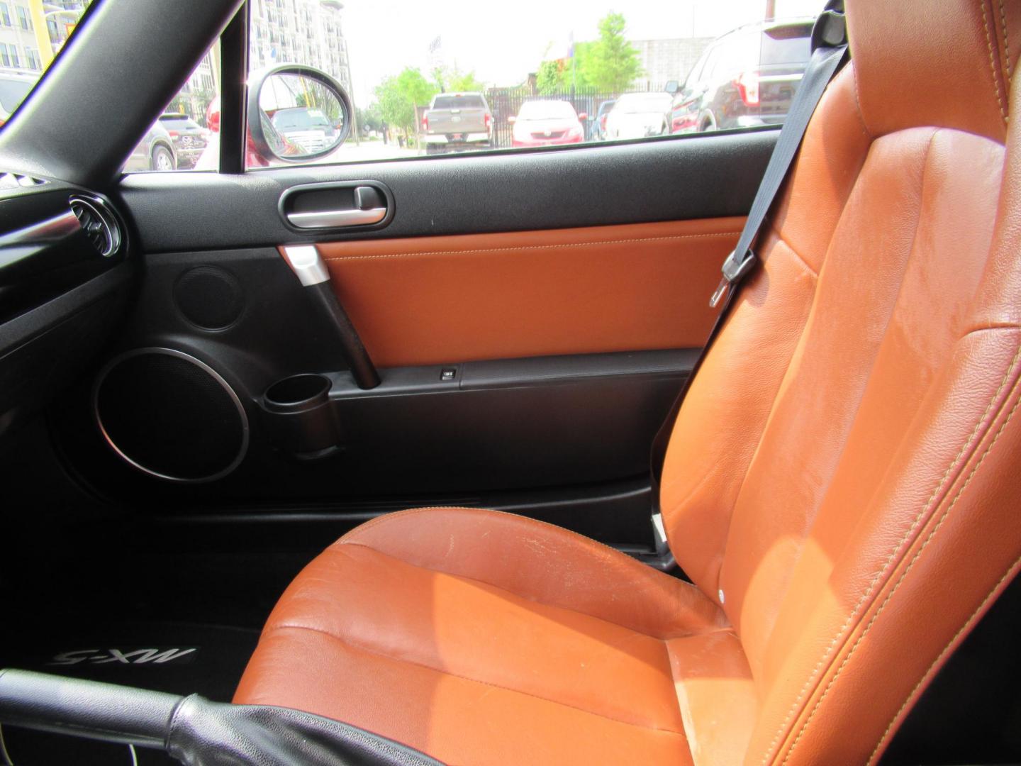2008 Red /Brown Mazda MX-5 Miata Grand Touring Power Retractable Hardtop (JM1NC26F780) with an 2.0L L4 DOHC 16V engine, Automatic transmission, located at 1511 North Shepherd Dr., Houston, TX, 77008, (281) 657-1221, 29.798361, -95.412560 - 2008 Mazda MX-5 Miata Grand Touring 161,876 mi VIN: JM1NC26F780145276 Vehicle Details Convertible 2.0L I4 F DOHC 16V Gasoline Rear wheel drive- Photo#6