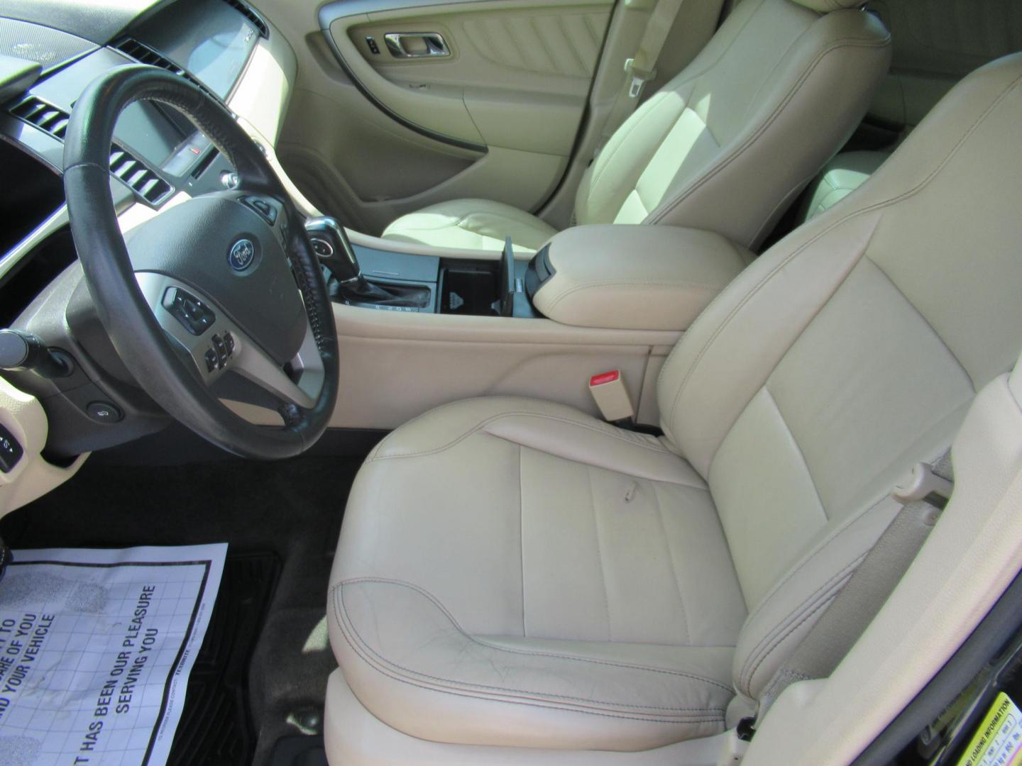 2014 Green /Tan Ford Taurus SEL FWD (1FAHP2E84EG) with an 3.5L V6 DOHC 24V engine, Automatic transmission, located at 1511 North Shepherd Dr., Houston, TX, 77008, (281) 657-1221, 29.798361, -95.412560 - 2014 Ford Taurus Sel 108,699 mi VIN: 1FAHP2E84EG109641 Original Window Sticker Vehicle Details Sedan 4 DR 3.5L V6 F DOHC 24V Gasoline Front wheel drive - Photo#2