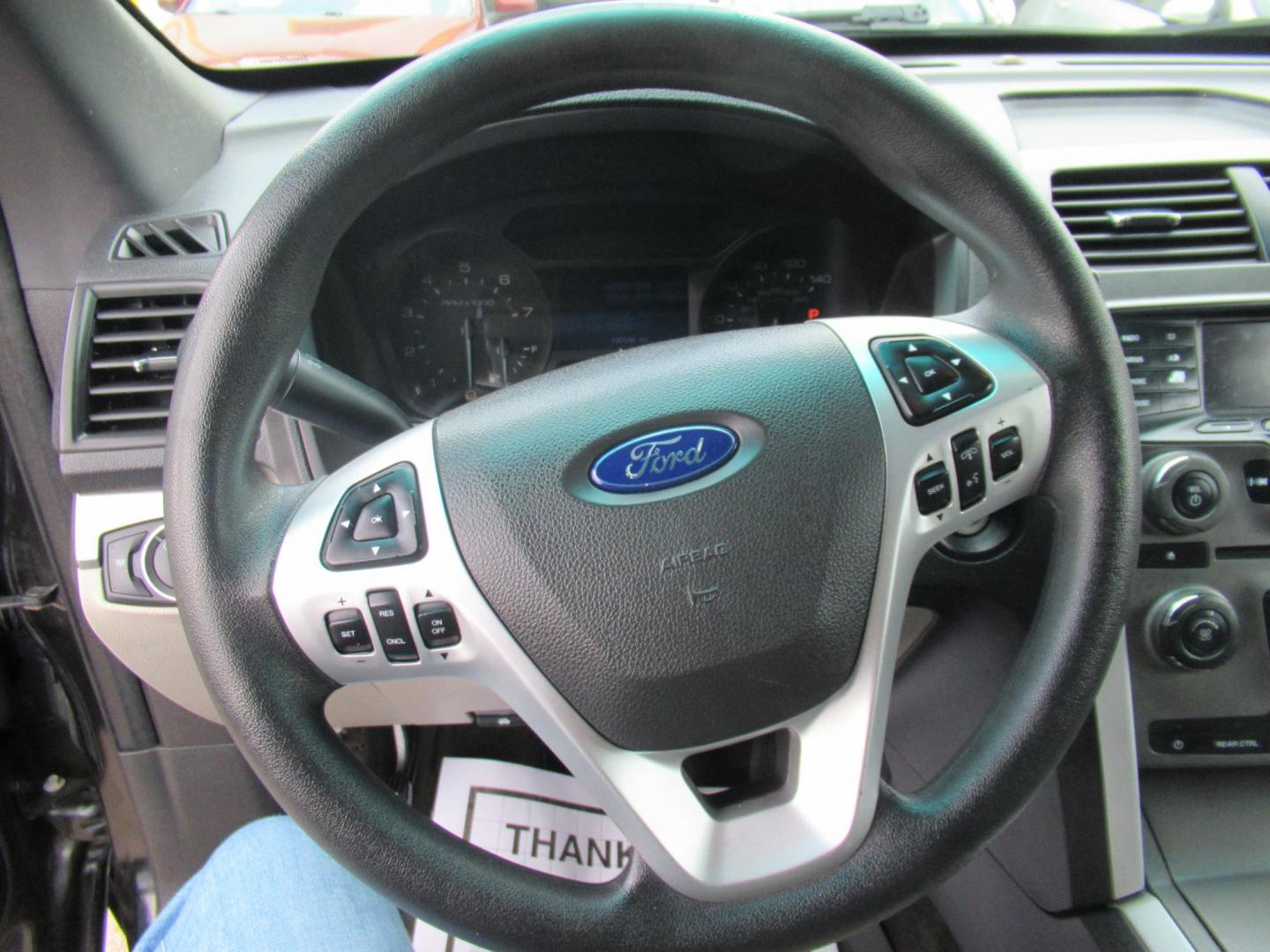 2014 Black /Gray Ford Explorer Base 4WD (1FM5K8B85EG) with an 3.5L V6 DOHC 24V engine, 6-Speed Automatic transmission, located at 1511 North Shepherd Dr., Houston, TX, 77008, (281) 657-1221, 29.798361, -95.412560 - 2014 Ford Explorer 199,112 mi VIN: 1FM5K8B85EGA38156 Vehicle Details 4 Door Wagon/Sport Utility 3.5L V6 F DOHC 24V Gasoline Front wheel drive w/ 4X4 - Photo#3