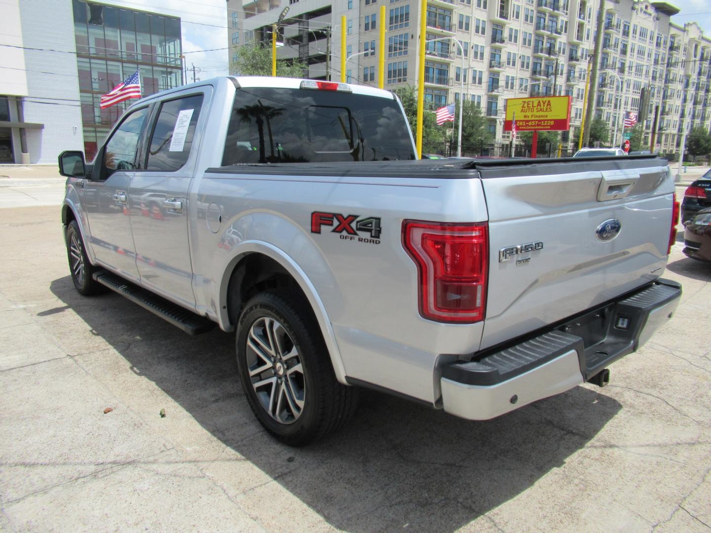 2015 Silver /Black Ford F-150 XLT SuperCrew 6.5-ft. Bed 4WD (1FTEW1EF0FF) with an 5.0L V8 engine, 6-Speed Automatic transmission, located at 1511 North Shepherd Dr., Houston, TX, 77008, (281) 657-1221, 29.798361, -95.412560 - 2015 Ford F-150 Lariat 130,833 miles VIN: 1FTEW1EF0FFA96810 Vehicle Details Crew Pickup 5.0L V8 F DOHC 32V Gasoline Rear wheel drive w/ 4X4- Photo#31
