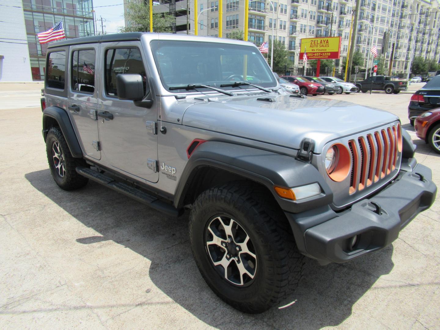 2020 Gray /Black Jeep Wrangler Unlimited Sport (1C4HJXDN7LW) with an 2.0L L4 DOHC 16V TURBO engine, 6A transmission, located at 1511 North Shepherd Dr., Houston, TX, 77008, (281) 657-1221, 29.798361, -95.412560 - 2020 Jeep Wrangler Unlimited Sport S 122,106 miles VIN: 1C4HJXDN7LW282475 Vehicle Details 4 Door Wagon/Sport Utility 2.0L I4 F DOHC 16V Gasoline Rear wheel drive w/ 4X4- Photo#22