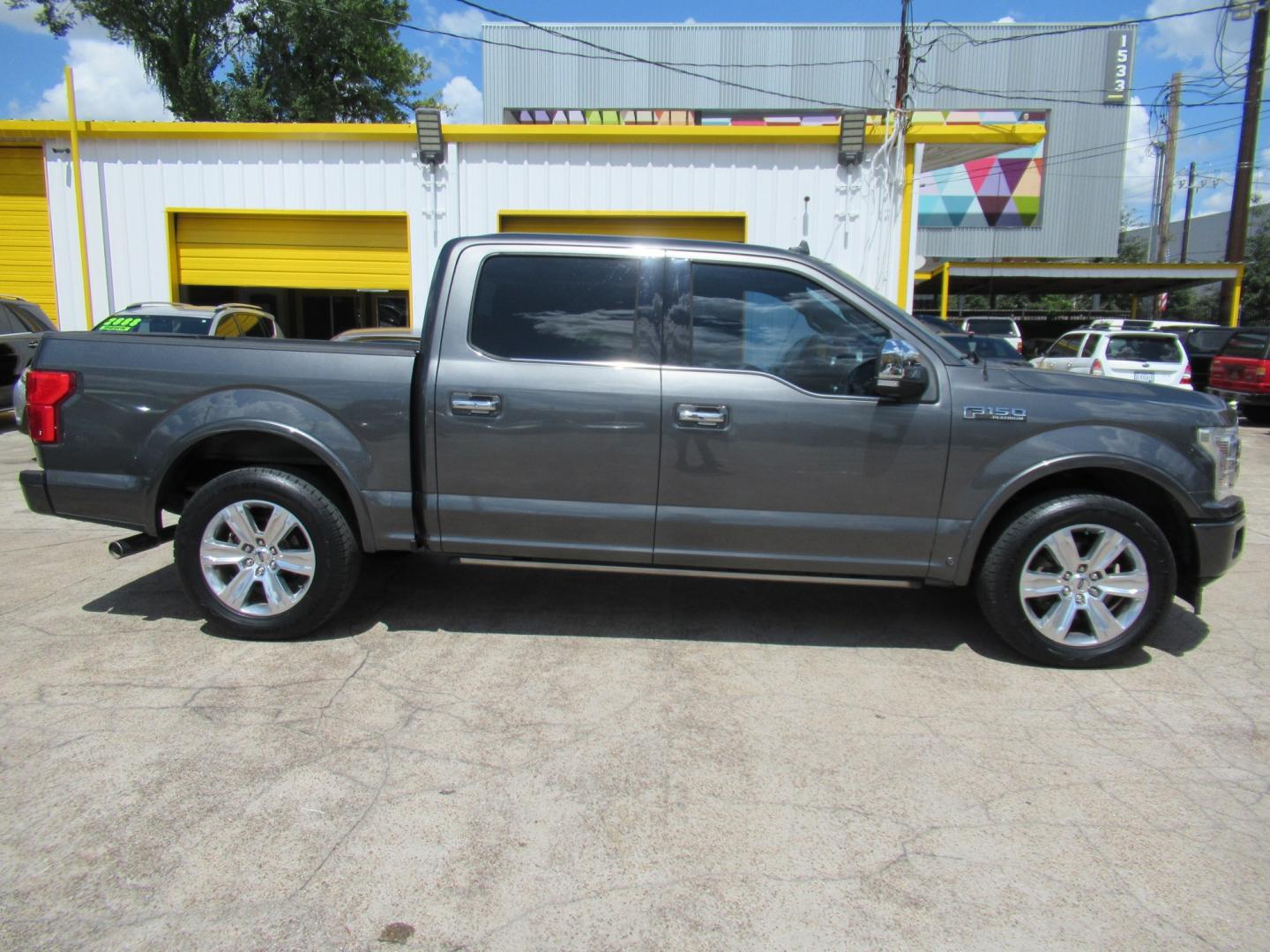 2019 Gray /Black Ford F-150 XLT SuperCrew 5.5-ft. Bed 2WD (1FTEW1C40KF) with an 3.5L V6 TURBO engine, 6A transmission, located at 1511 North Shepherd Dr., Houston, TX, 77008, (281) 657-1221, 29.798361, -95.412560 - 2019 Ford F-150 Platinum VIN: 1FTEW1C40KFC31635 Vehicle Details Crew Pickup 3.5L V6 F DOHC 24V Gasoline Rear wheel drive- Photo#53