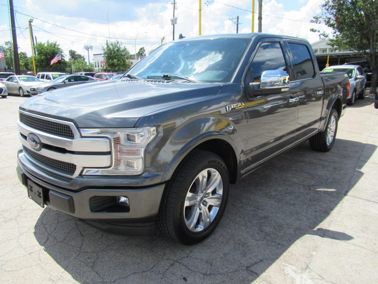 2019 Gray /Black Ford F-150 XLT SuperCrew 5.5-ft. Bed 2WD (1FTEW1C40KF) with an 3.5L V6 TURBO engine, 6A transmission, located at 1511 North Shepherd Dr., Houston, TX, 77008, (281) 657-1221, 29.798361, -95.412560 - 2019 Ford F-150 Platinum VIN: 1FTEW1C40KFC31635 Vehicle Details Crew Pickup 3.5L V6 F DOHC 24V Gasoline Rear wheel drive- Photo#56