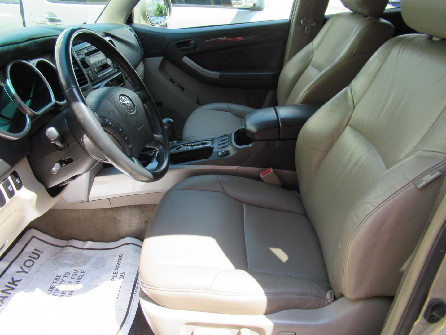 2005 Gold /Tan Toyota 4Runner Limited V6 2WD (JTEZU17R458) with an 4.0L V6 DOHC 24V engine, 5A OD transmission, located at 1511 North Shepherd Dr., Houston, TX, 77008, (281) 657-1221, 29.798361, -95.412560 - 2005 Toyota 4Runner Limited VIN: JTEZU17R458034212 Vehicle Details 4 Door Wagon/Sport Utility 4.0L V6 F DOHC 24V Gasoline Rear wheel drive- Photo#5
